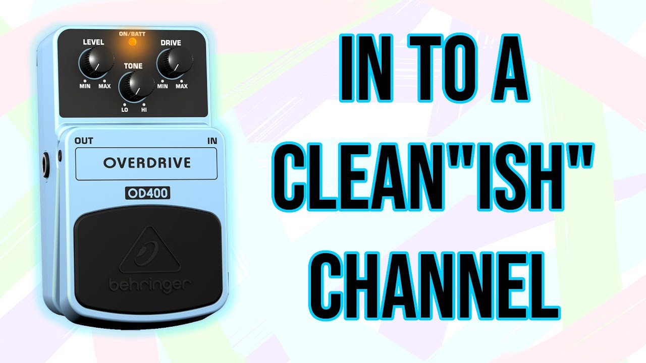 Behringer OD400 (OD 3 Clone) in to a clean channel || BOSS Katana