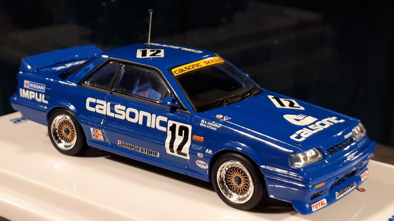 1/64 Nissan Skyline GTS-R R31 Calsonic 1989 JTC by Inno64 diecast