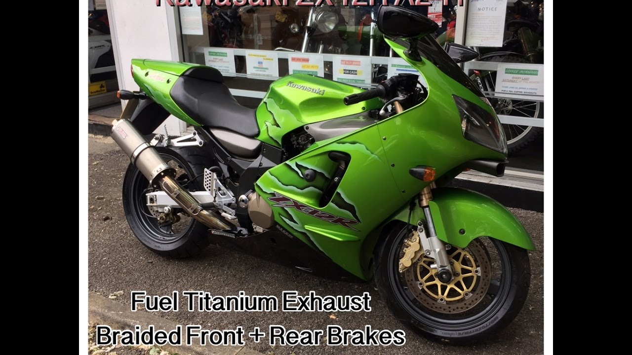 Kawasaki ZX12R NINJA A2-H Green 2001 Fuel Exhaust Start Up