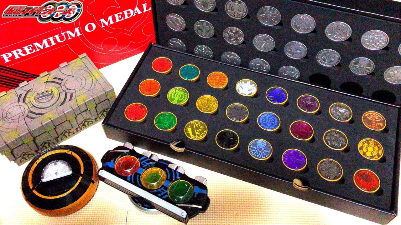 kamen rider ooo henshin premium o medal collection complete