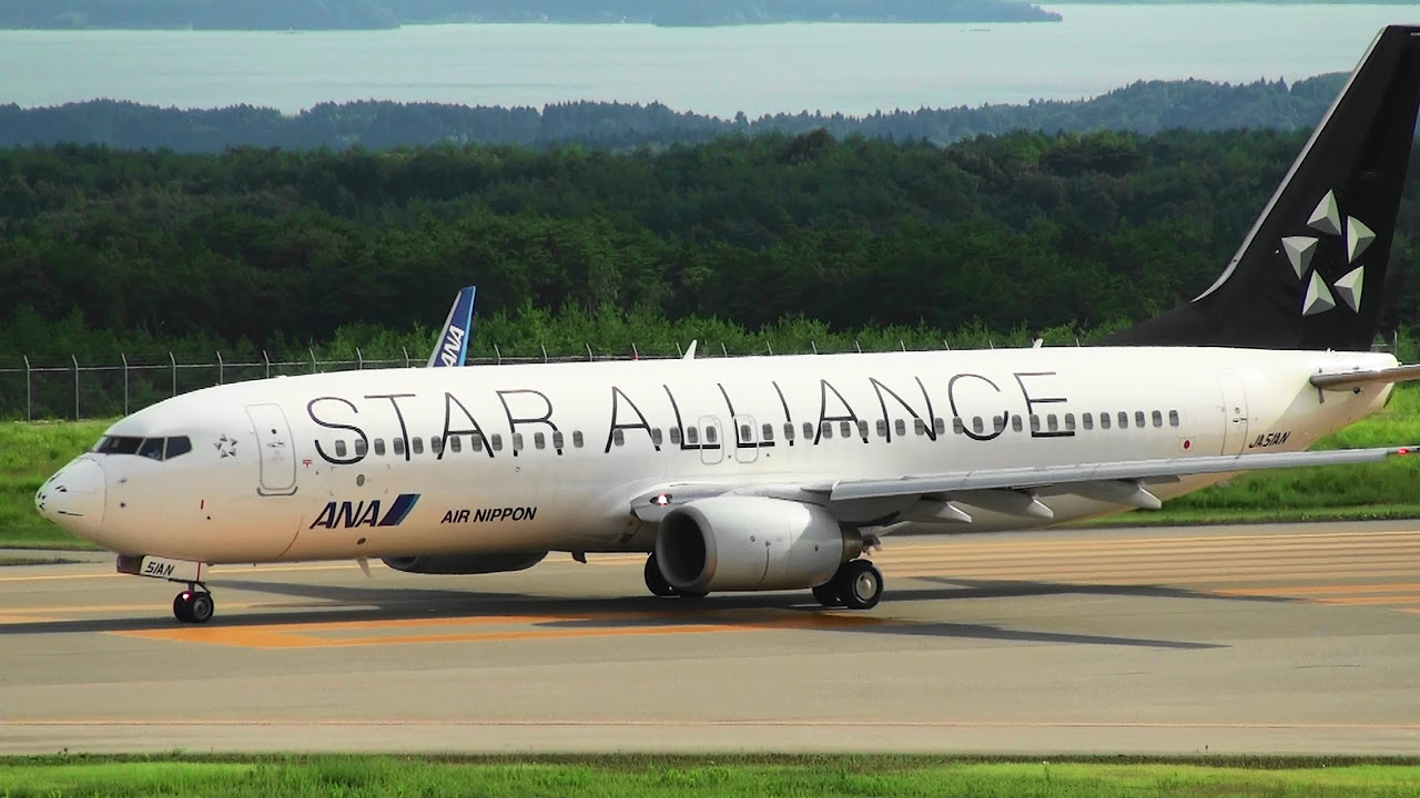 B737 STAR ALLIANCE Livery] ANA Boeing 737-800 JA51AN LANDING NOTO