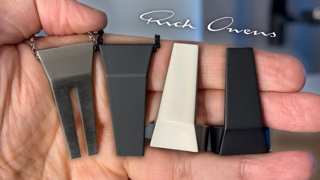 Rick Owens Trunk Ring & Necklace: Minimalist, brutal beauty
