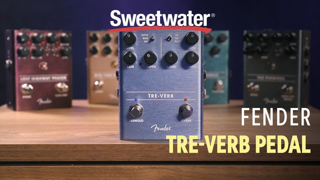 Fender Tre-Verb Tremolo/Reverb Pedal Demo - YouTube