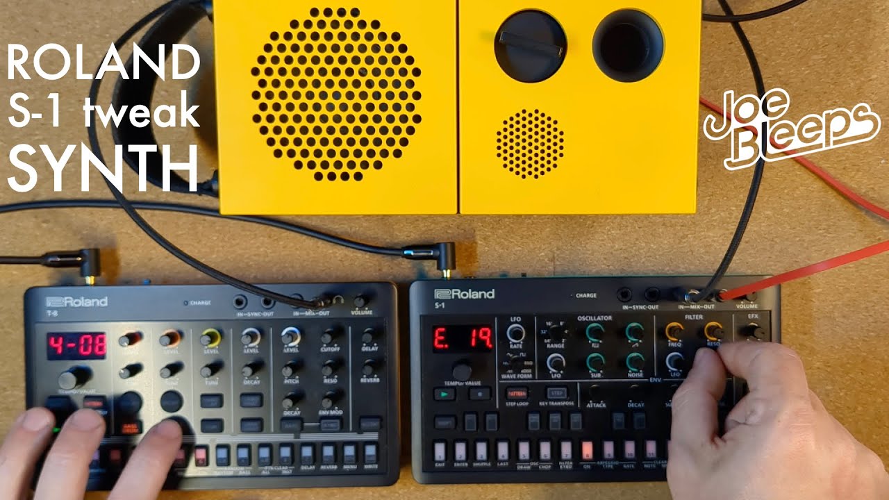 Roland AIRA Compact S-1 Tweak Synth is awesome! Demo and MIDI sync