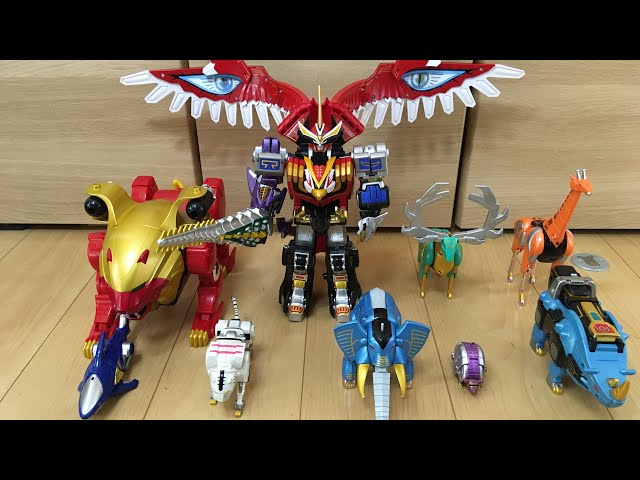 百獣戦隊ガオレンジャー】ガオファルコンでカチャカチャ遊ぶだけの動画