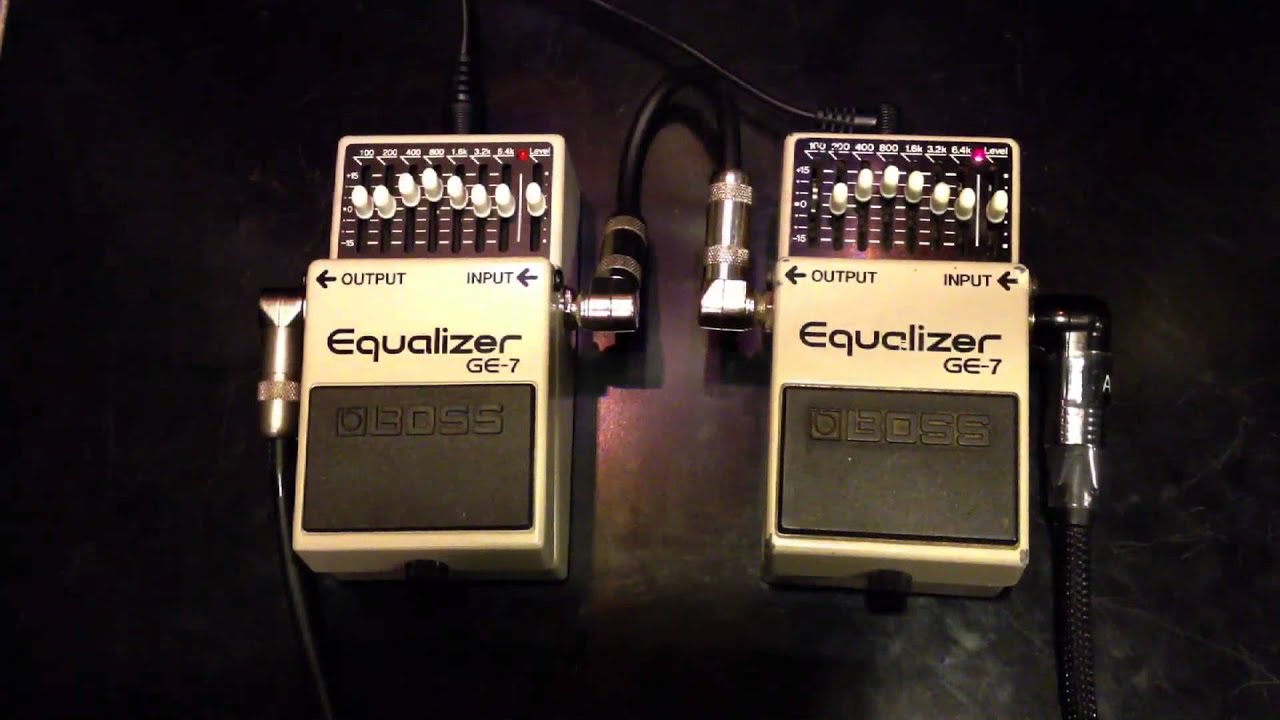 New Boss GE-7 vs Vintage Boss GE-7 - YouTube