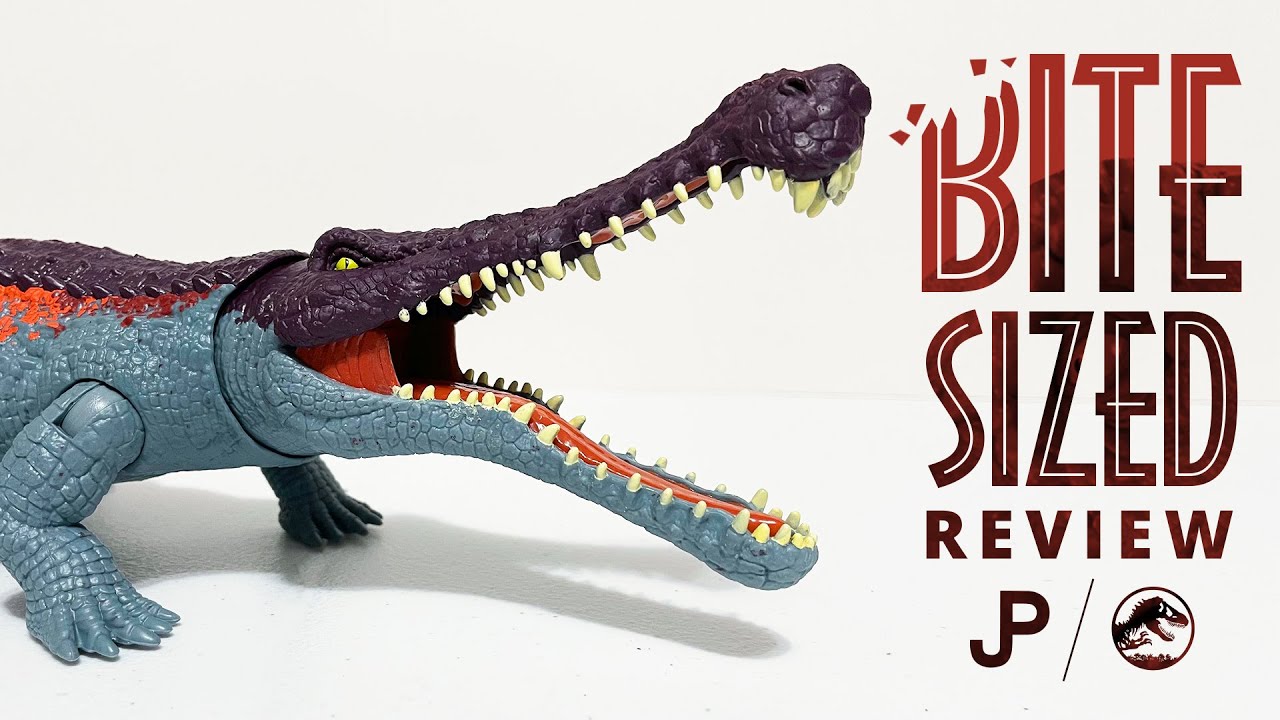 Jurassic World NEW Primal Attack Sarcosuchus Toy Review - Mattel