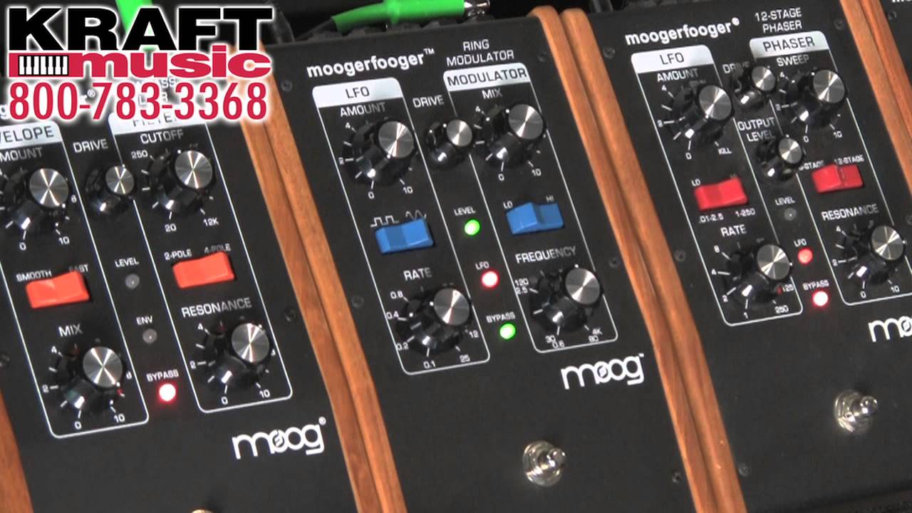 Kraft Music - Moog Moogerfooger MF-102 Ring Modulator Demo with