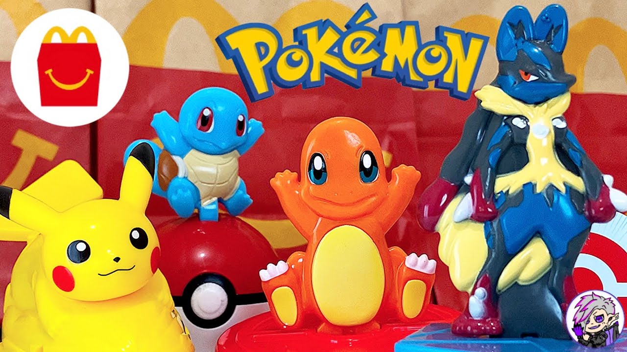 ハッピーセット ポケモン 第1弾全4種・ピカチュウ・ヒトカゲ・ゼニガメ