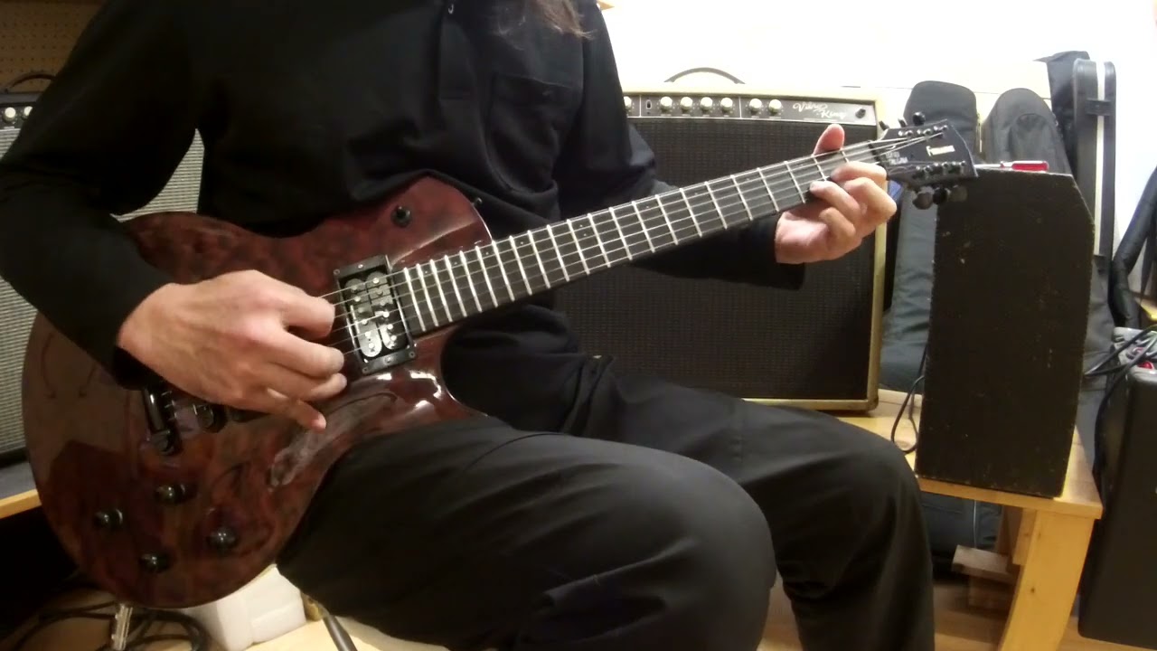 Fernandes RE-180C with Seymour Duncan SH3 Stag Mag Clean - YouTube