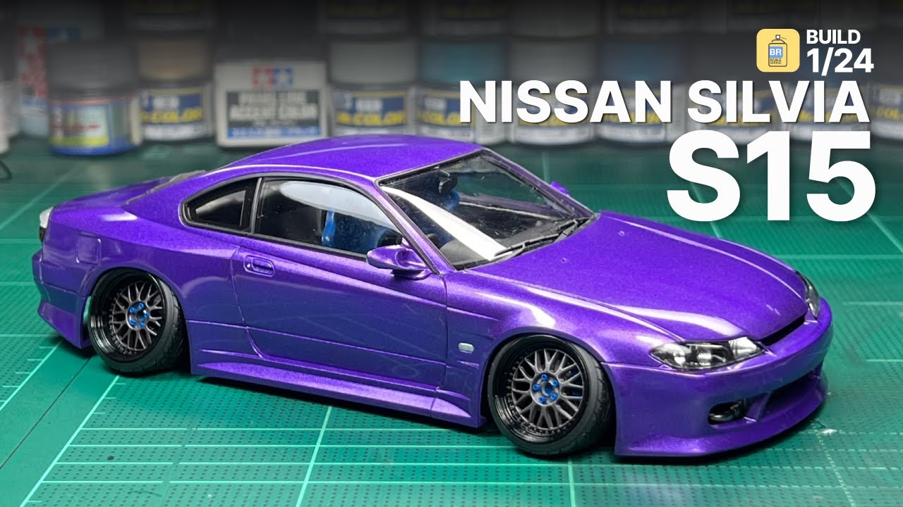 Build 1/24 Nissan Silvia S15 Vertex - Aoshima - YouTube