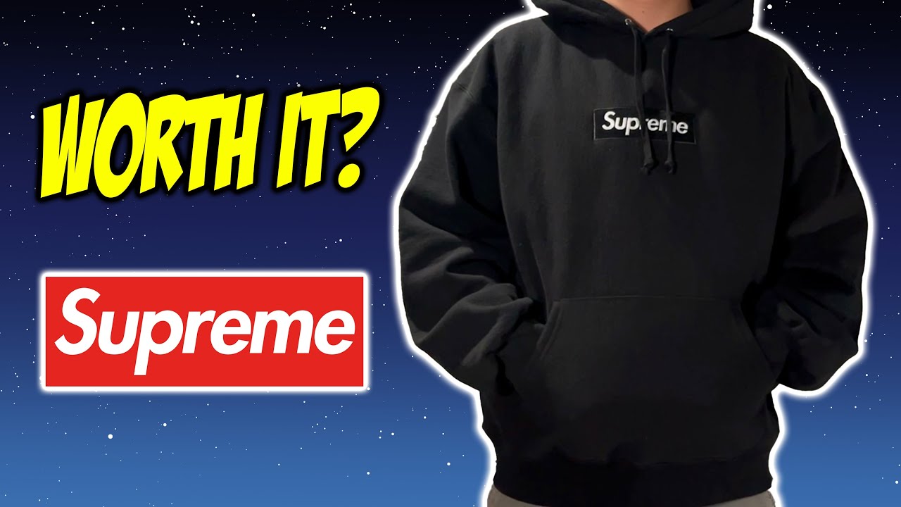 SUPREME BOX LOGO HOODIE SIZING & REVIEW?! - YouTube