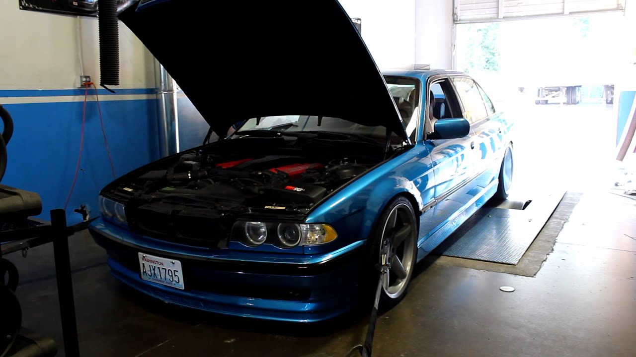 BMW 750iL V12 on the Dyno - LOUD EXHAUST - DUDMD Tuned - YouTube