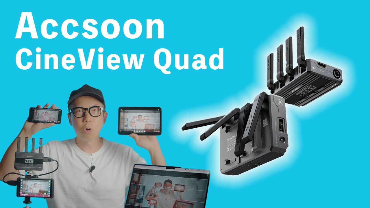 撮影機材レビュー】「Accsoon CineView Quad」はデュアルバンド伝送
