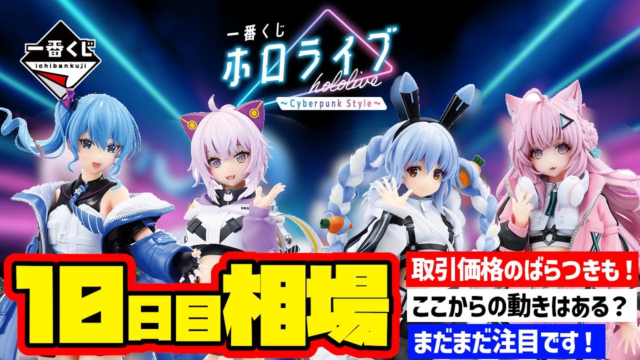 相場情報】10日目相場！一番くじ 一番くじ ホロライブ ～Cyberpunk