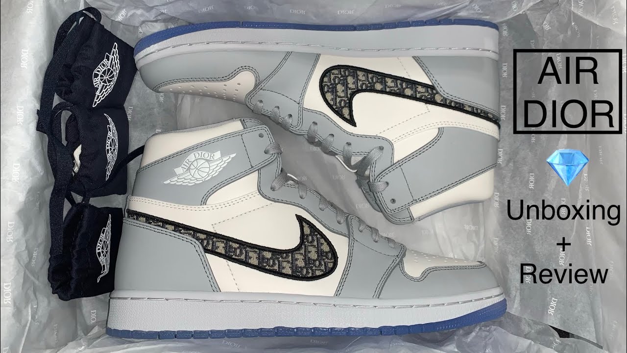 AIR DIOR - Jordan 1 Retro High Dior Detailed Review and Unboxing