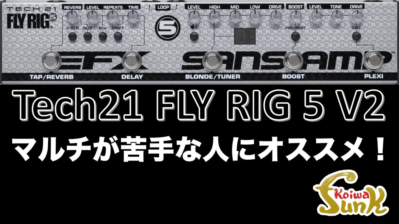 案件じゃない】Tech21 FLY RIG 5 V2をマルチエフェクターが苦手な