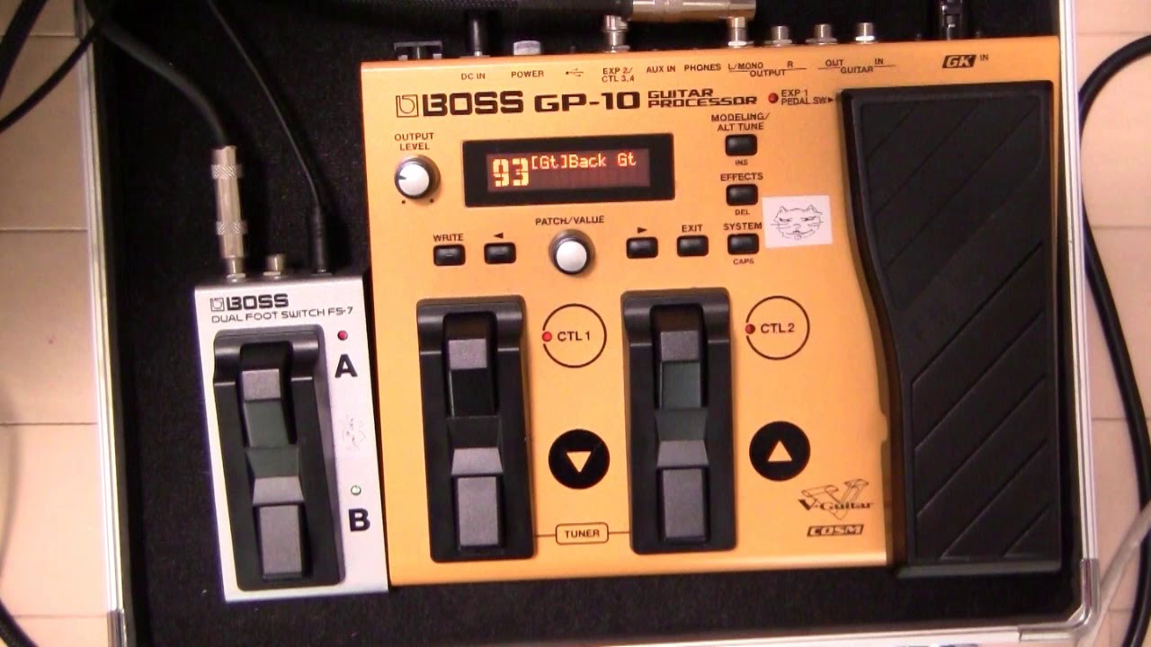 □ギター講師□ライブのお手伝い用にBOSSギタープロセッサーGP-10で音