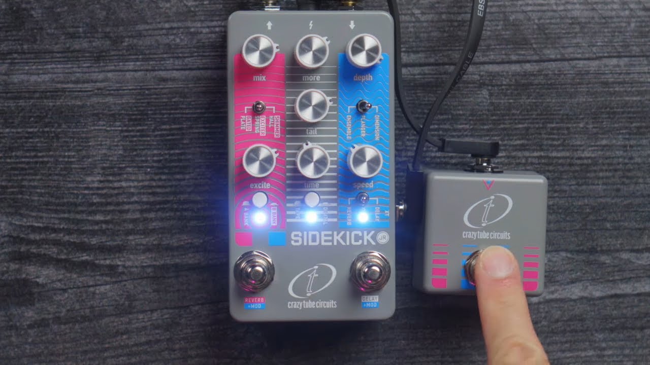 Crazy Tube Circuits Sidekick Jr. | Mod-Delay-Reverb - YouTube