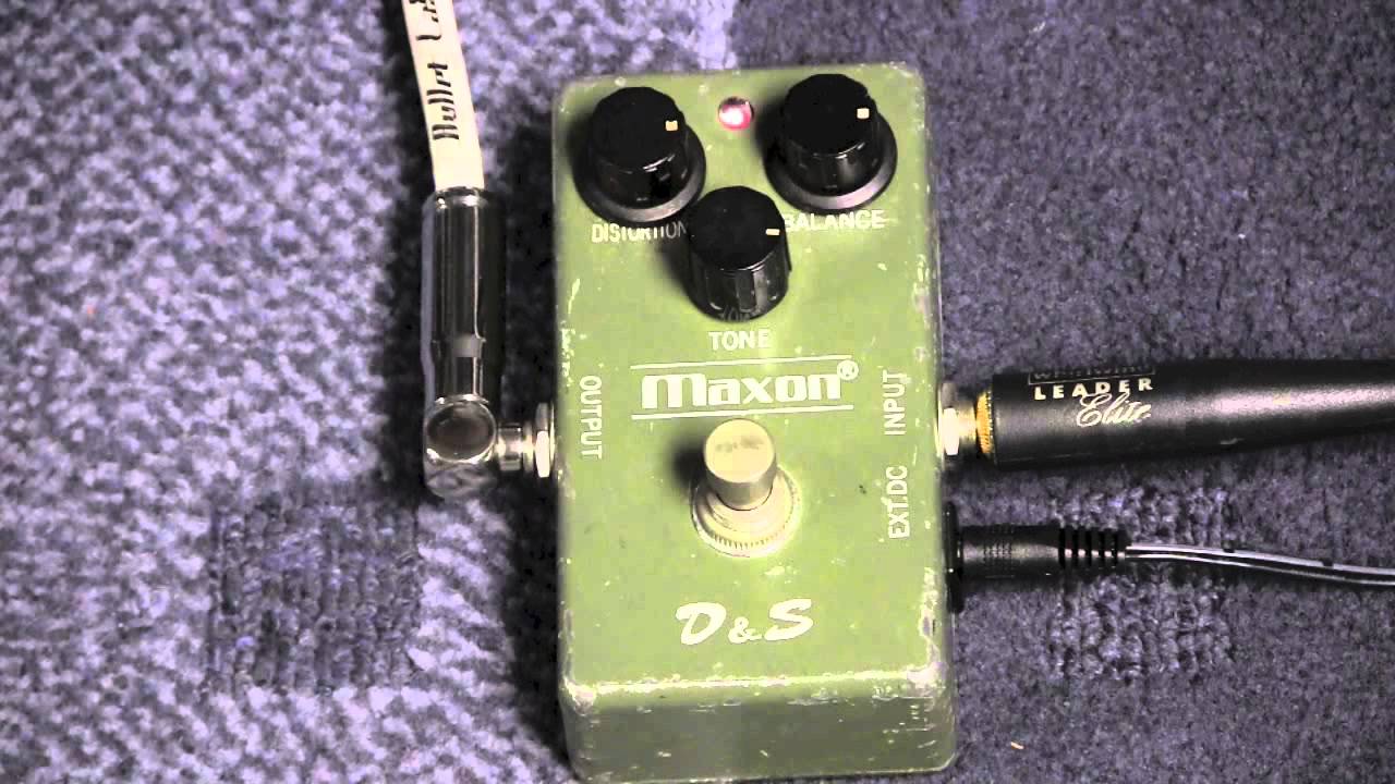 Maxon D&S (DIstortion and Sustainer) Effect Demo - YouTube
