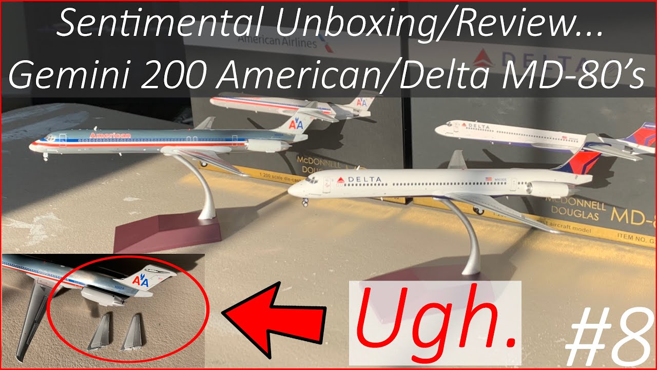 Sentimental Unboxing | Gemini 200 American MD-83 & Delta MD-88