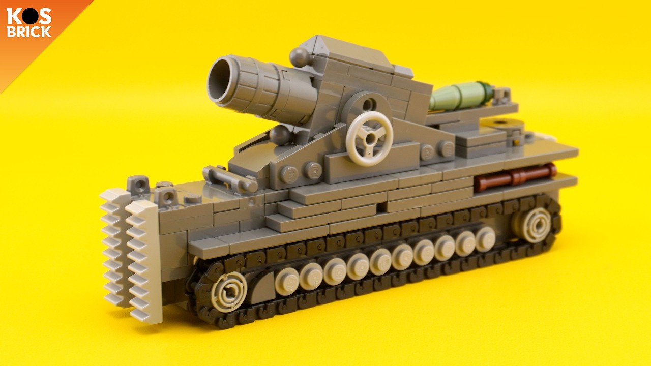 Lego Karl-Gerät / Mörser Karl WW2 German Tank Mini Vehicles