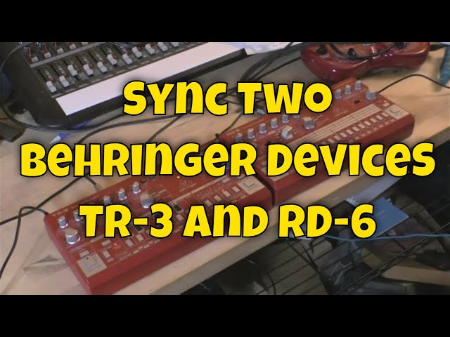 Behringer RD6 and TR3 Sync - YouTube