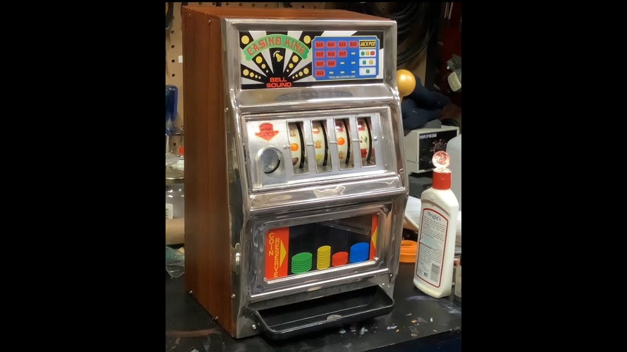 Vintage 1970 WACO Made In Japan Play Poker Slot Machine Poker Game