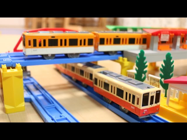 プラレール 阪神8000系 Hanshin 8000 Model Train - YouTube