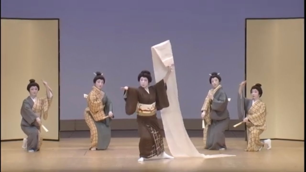 日本舞踊 長唄 「越後獅子」 - YouTube