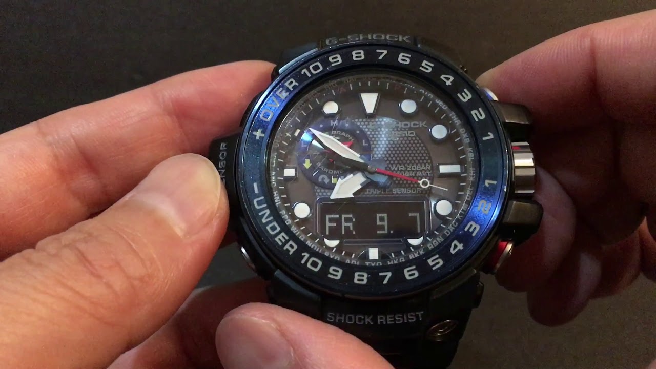 CASIO G-SHOCK ガルフマスター GULFMASTER GWN-1000B-1AJP - YouTube