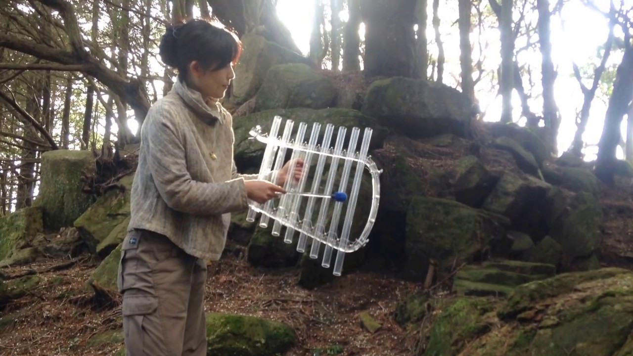 Quartzophone® クオーツォフォン（クリスタルハープ）野外演奏＠六甲