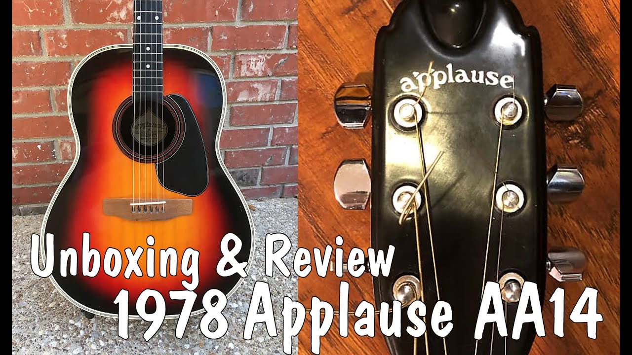 Unboxing And Review Of Vintage Applause AA14 Acoustic Guitar (Made