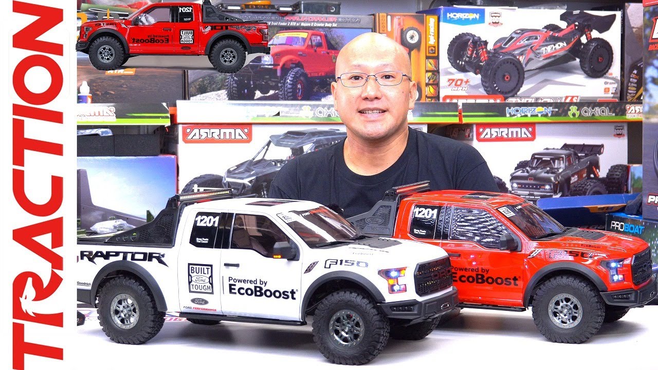 Traction Hobby 1/8 Scale Ford F-150 RAPTOR Test Lighting & Run /Rc