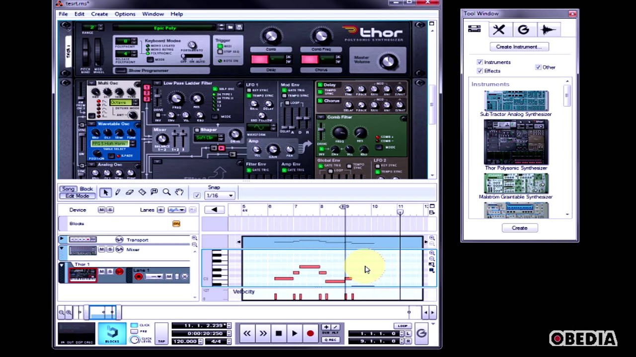 PROPELLERHEAD REASON - How to record your performance - YouTube
