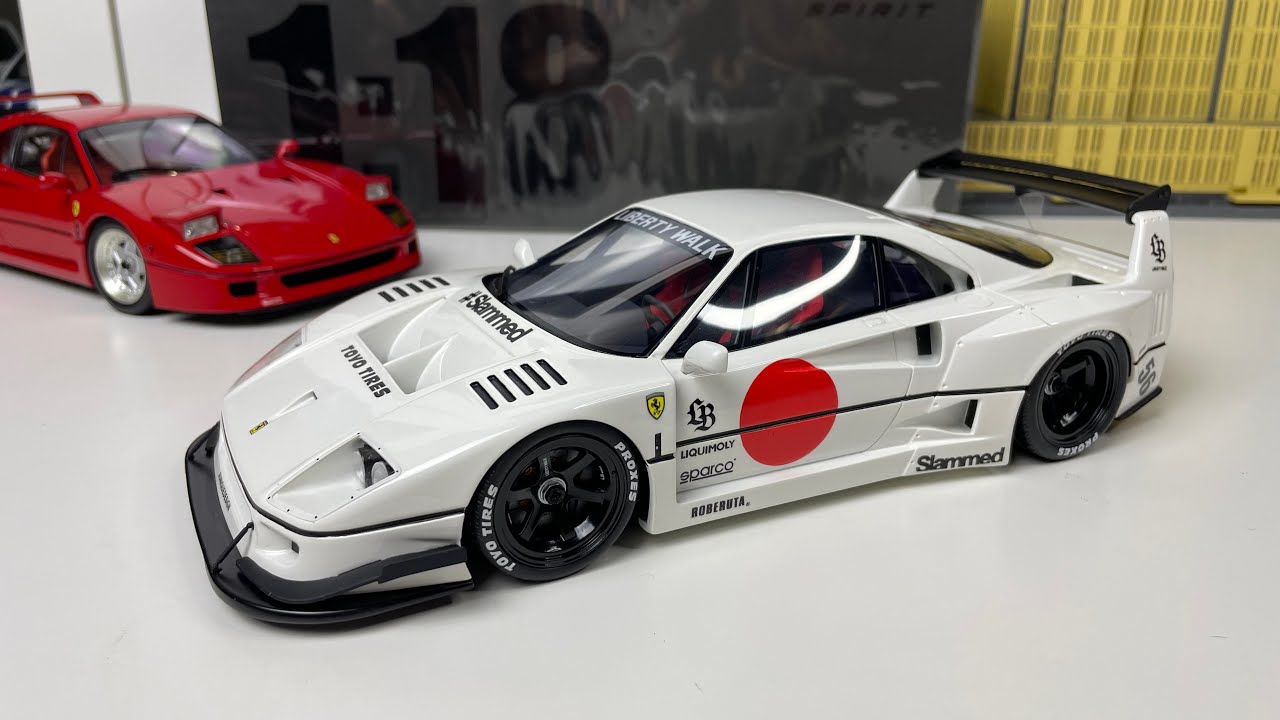 1:18 Ferrari F40 Liberty Walk (LWBK) widebody - GT Spirit