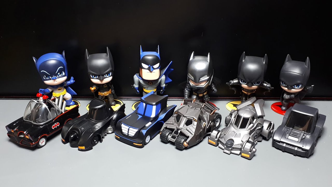 DC Batman 85th Anniversary figures & cars by Popmart batmobile