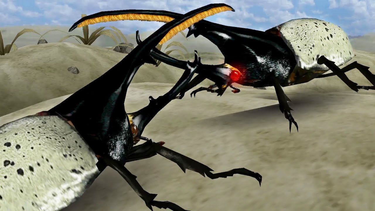 アーケード] 甲虫王者ムシキング - ヘルクレスリッキーブルー VS 砂漠