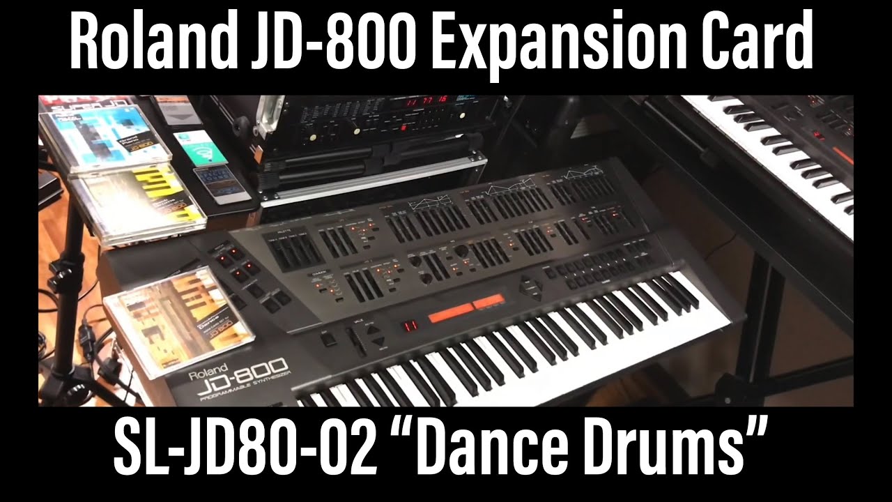 1/2) Roland JD800 SL-JD80-02 Dance Drums Sound Card preset patches
