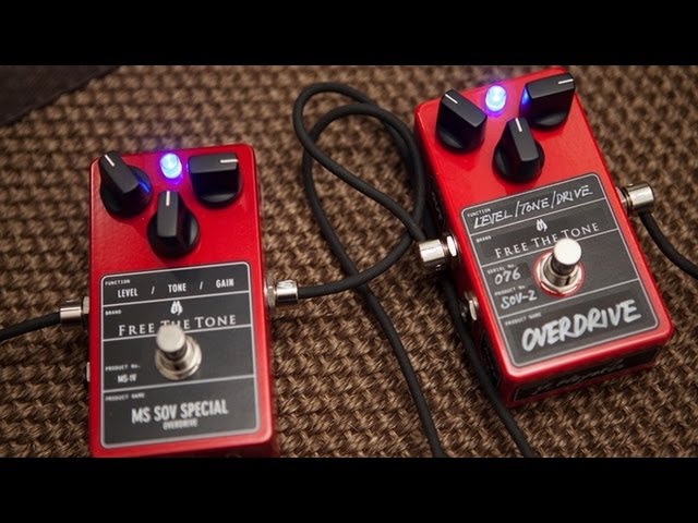 Free The Tone SOV-2 and MS SOV Special A/B overdrive pedal