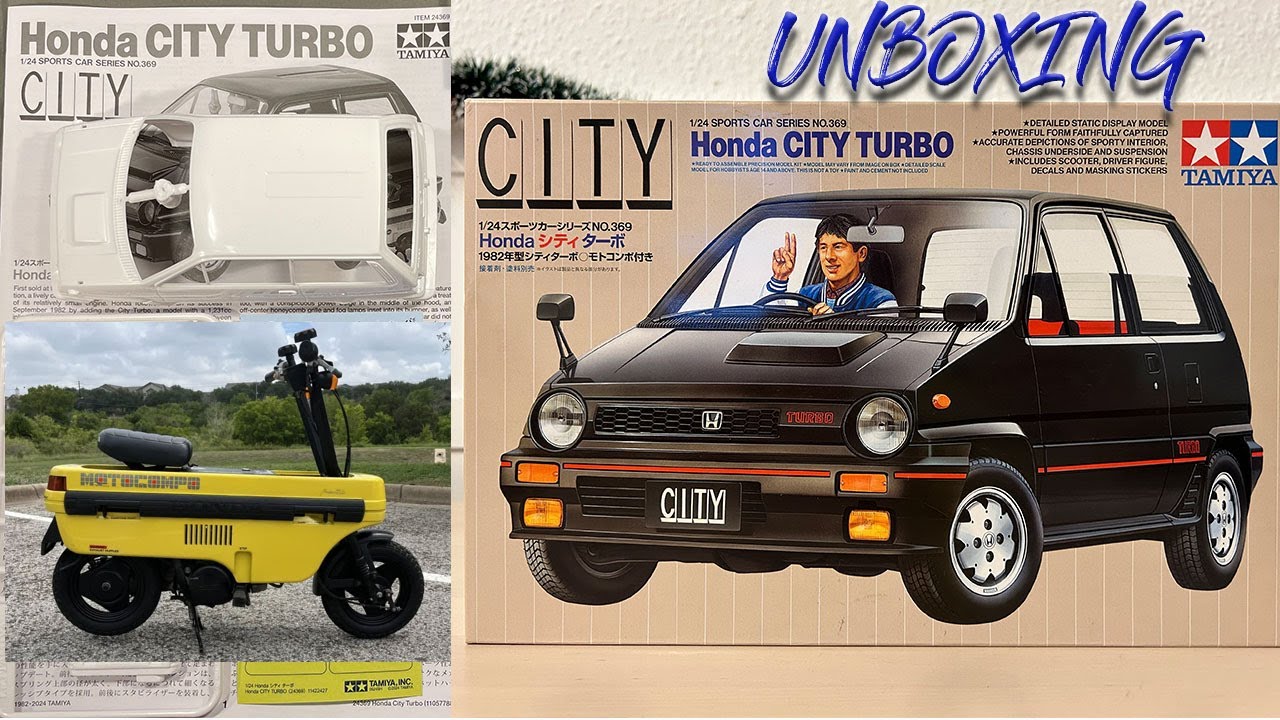 Tamiya Honda City Turbo - New Kit - Re-Issued - Unboxing - YouTube