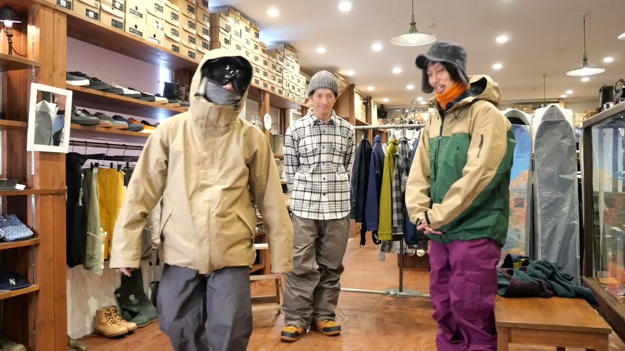 21-22 greencloting スタッフが着てみた。色とかサイズとか