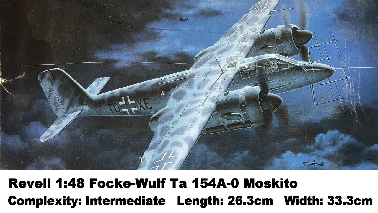 Revell 1:48 Focke Wulf Ta154A-0 Moskito Kit Review - YouTube