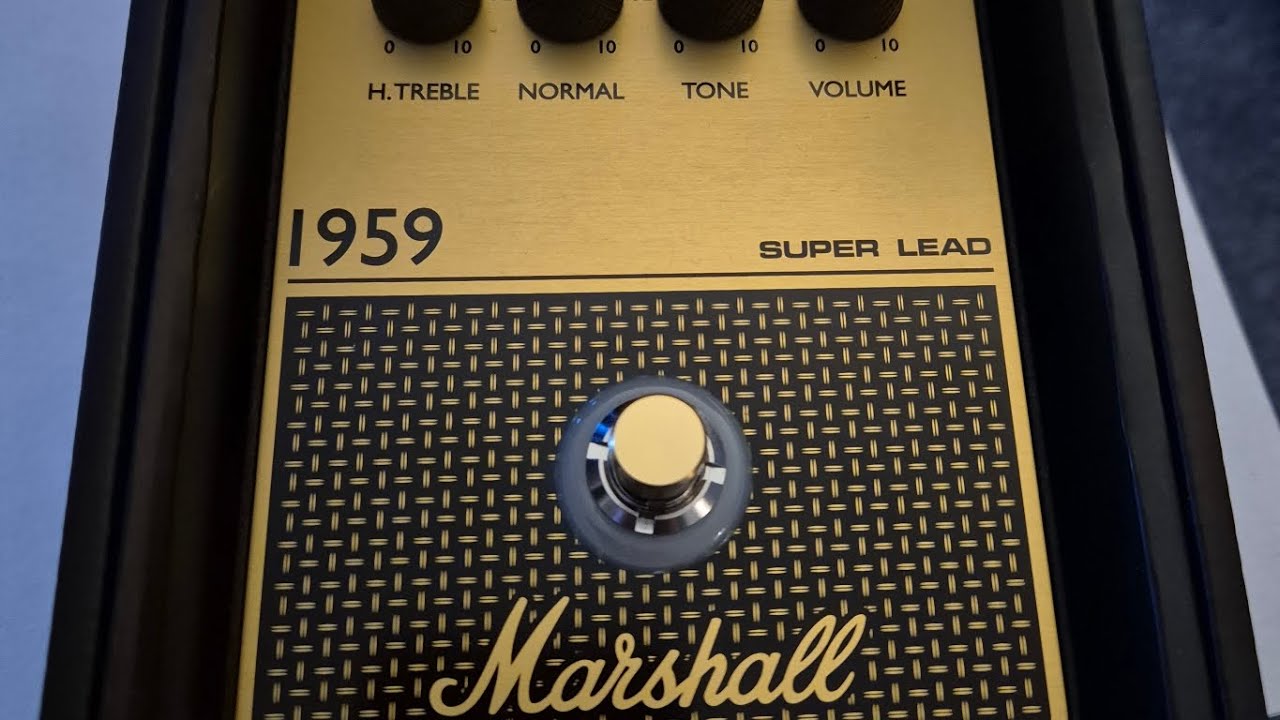 The NEW Marshall 1959 Super Lead (Plexi) overdrive pedal! - YouTube