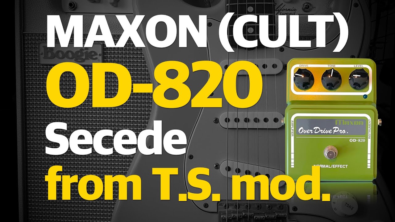 MAXON OD-820 Secede from T.S. mod. | Pedal Demo | No Talking - YouTube