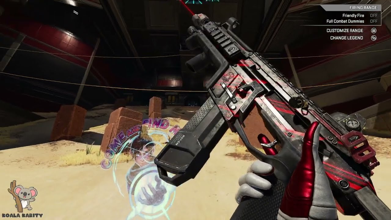 New Rare Skin for the R-99 (Crimson Slash), All Gestures. [Apex