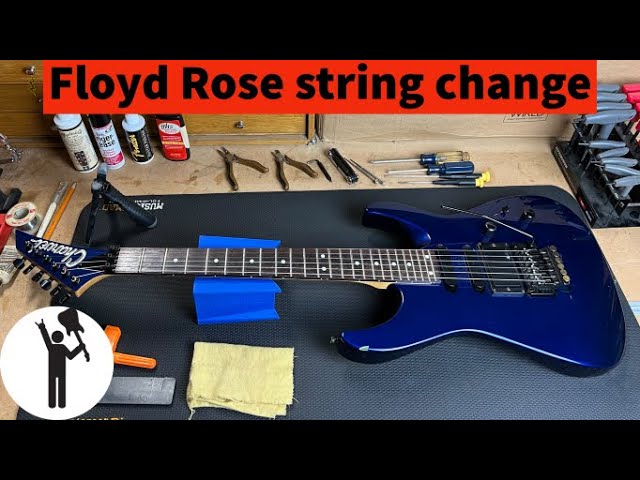 Restring a Charvel, Jackson with a Floyd Rose Bridge - YouTube