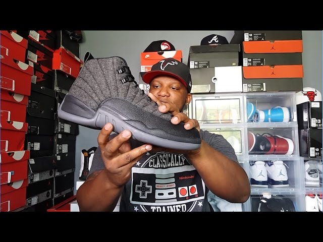 JORDAN 12 'WOOL' REVIEW AND ON FEET!!! - YouTube