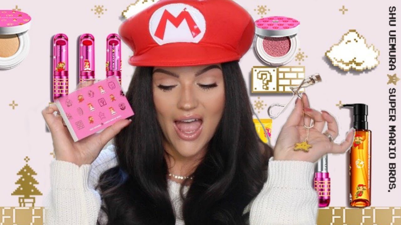 NEW Shu Uemura X Super Mario Bros Collection Review + Swatches