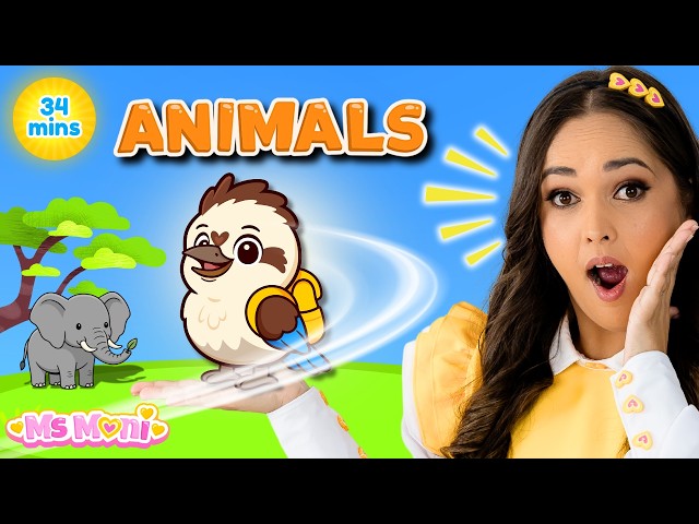 Animals for Kids with Ms Moni & Kookie the Kookaburra | Toddler